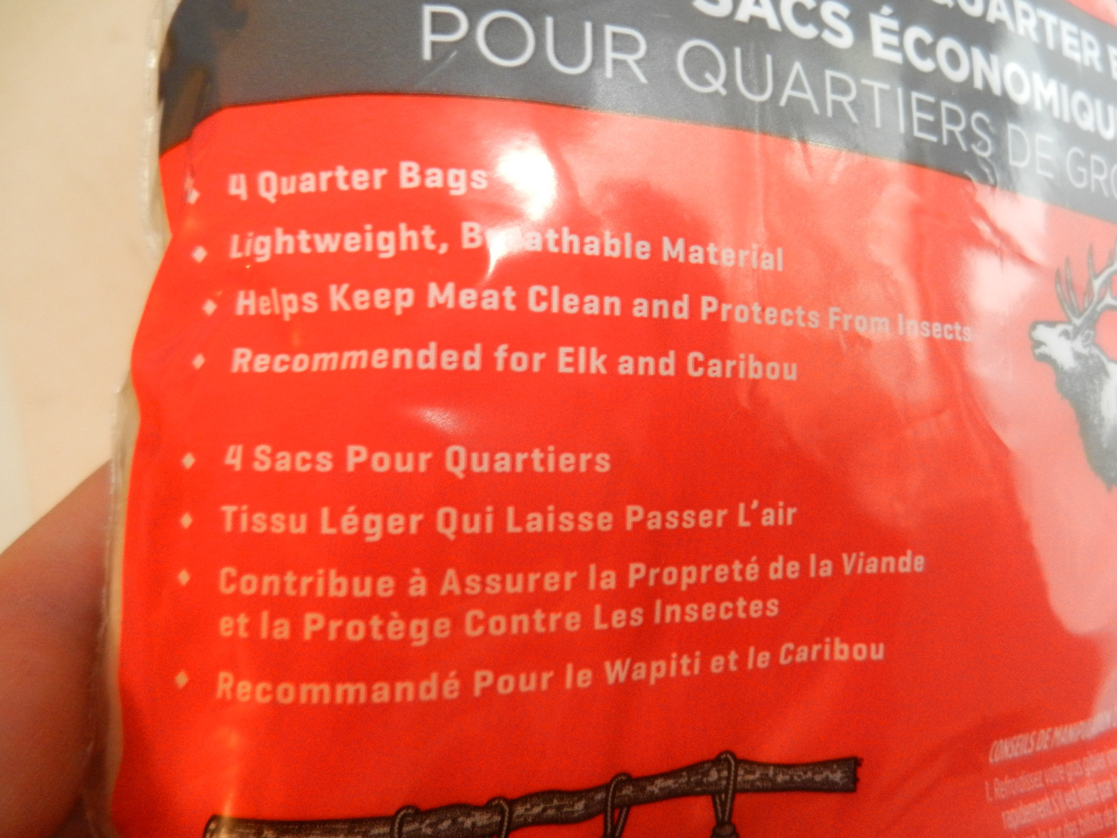 Allen Big Game 4 Quarters Bags; Elk, Moose, Caribou; Each bag 12" x 48