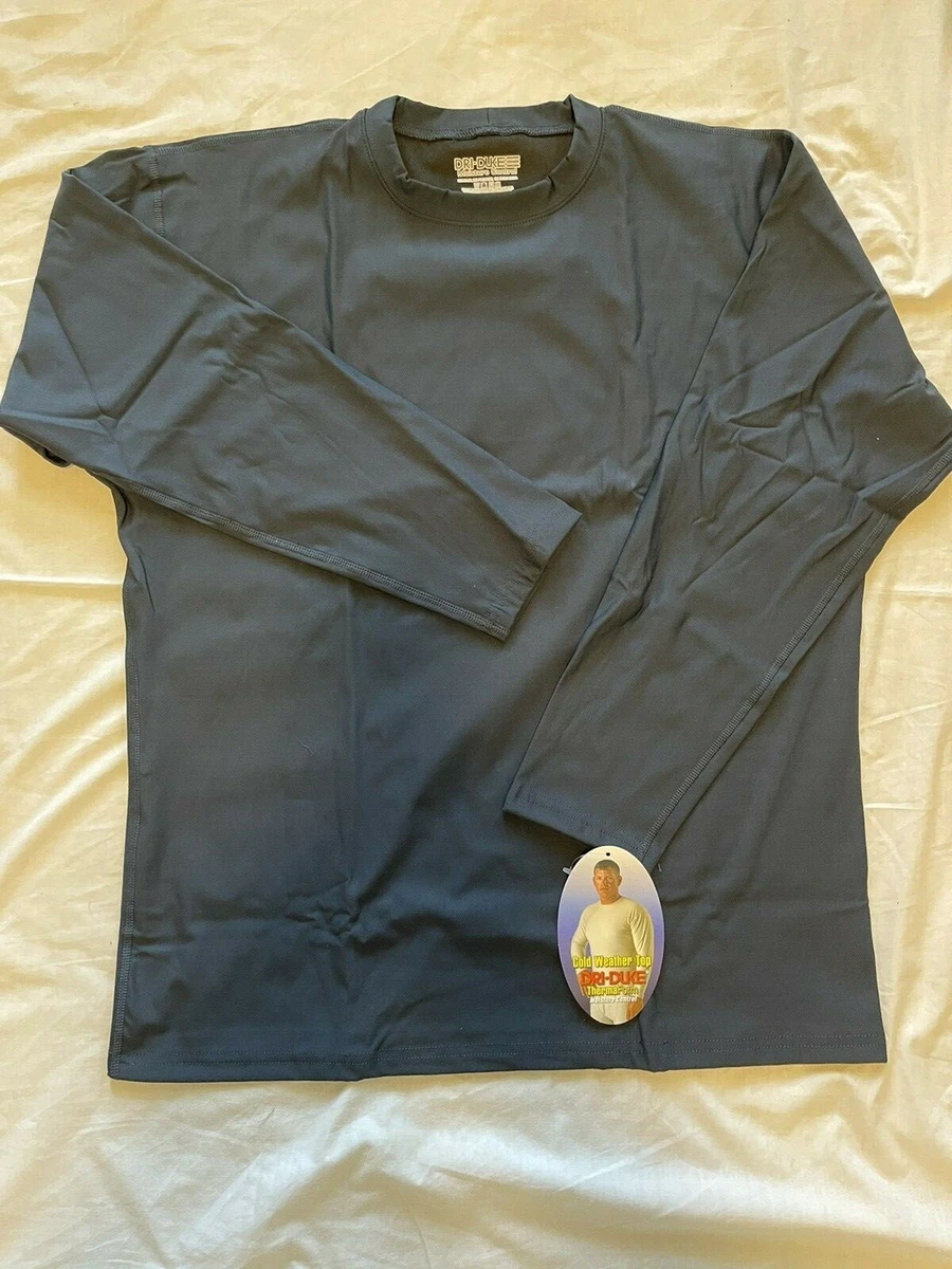 Navy blue cold weather moisture wicking thermal wear shirts top by