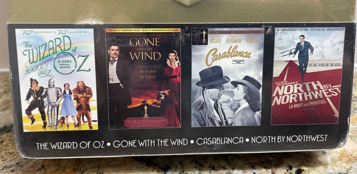Classics DVD Set Wizard of Oz, Gone with the Wind Casablanca North