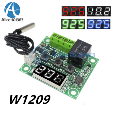Digital W1209 LED Thermostat Temperature Control DC12V Switch Sensor w/ NTC10K