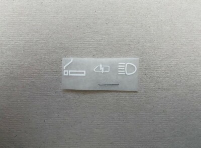 BMW e24/e28/e30 Lighter/Lamp/Breaker Decal Kit