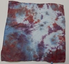 Tie Dye Bandana 21" x 21" Red Blood Spot's Sky 100 cotton