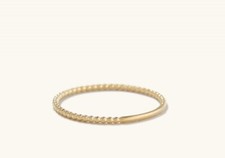 Beaded Ring Band - Midi Ring - Minimalist Beaded Ring - 925 Sterling Silver Ring