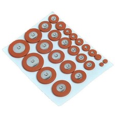 1 Set Professional Orange Alto Saxophone Pads Complete of 25 Sax Pad Per Set