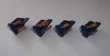 Greenhills Slot Parts Short Stem Blue Guide Blades x 4 100 Copper Braid C8145 -