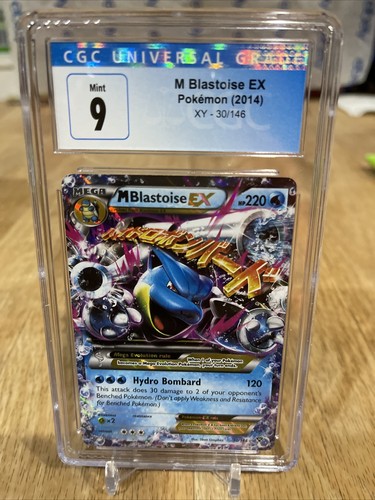 Pokemon Tcg Mega M Blastoise Ex 30 146 Xy Base Set Ultra Rare Holo Card Cgc 9 Ebay