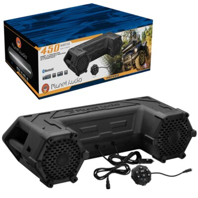 #ad PLANET AUDIO 6.5″ 6.5 INCH PATV65 OFF ROAD ATV SOUND SYSTEM WITH BLUETOOTH 450W $171.99