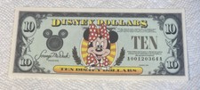 1994-AA Block. $10 Disney Dollars. Minnie. Disneyland. CU.