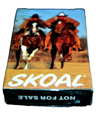 SKOAL Playing Cards COWBOYS HORSES Made USA SEALED! PROMOTIONAL Vintage