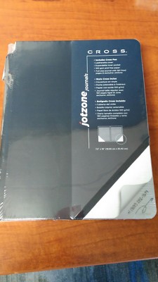 Cross Jotzone Journal with Pen, Large Black, 7.5'' x 10''