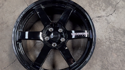 レイズTE37 New 19x8.5 ET42 AOW TE37 BLACK (4 Wheel) 5x114.3 Nissan Toyota