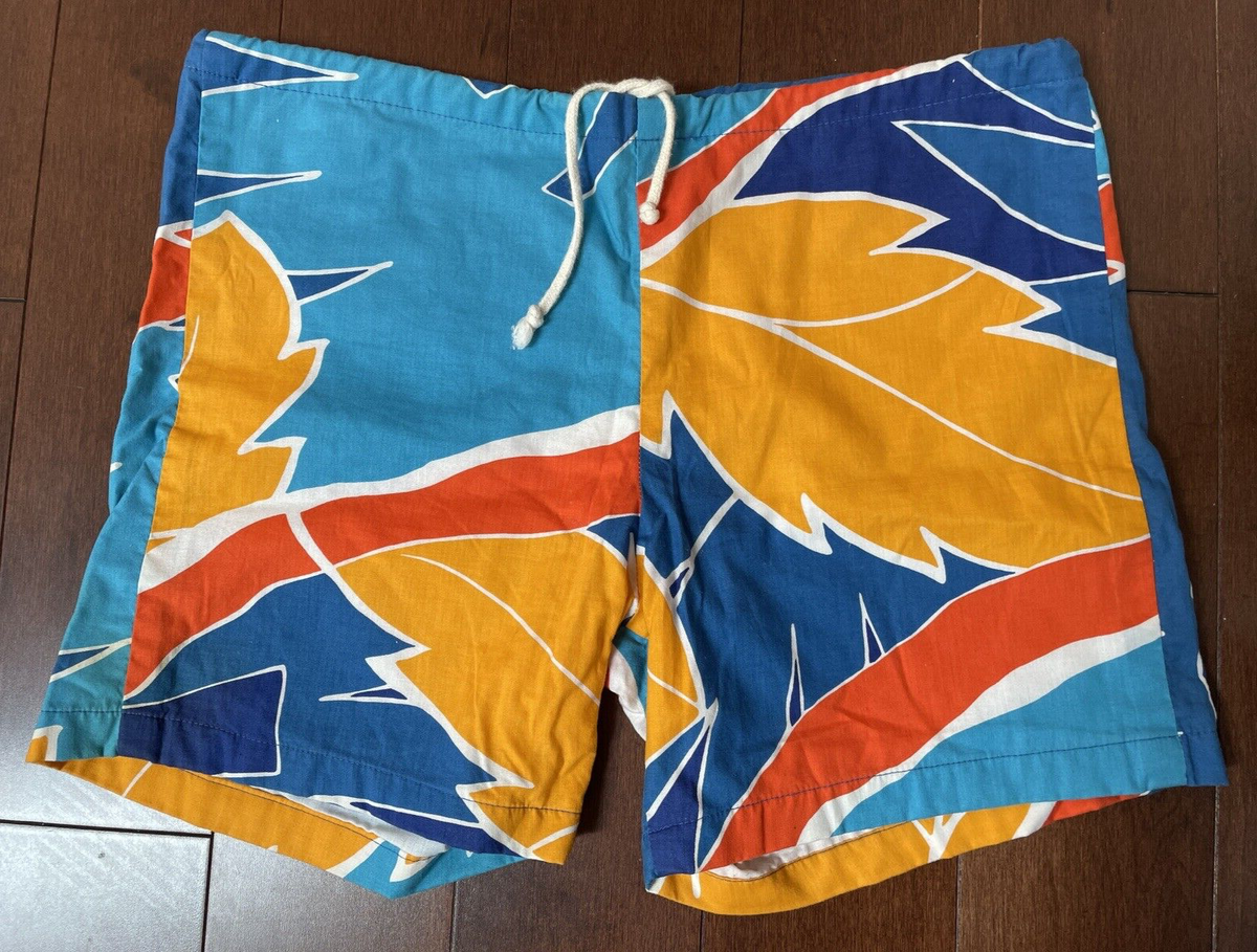 Vtg 80s Youth Original Jams Surf Line Hawaii Board Shorts Sz XL - Main Image