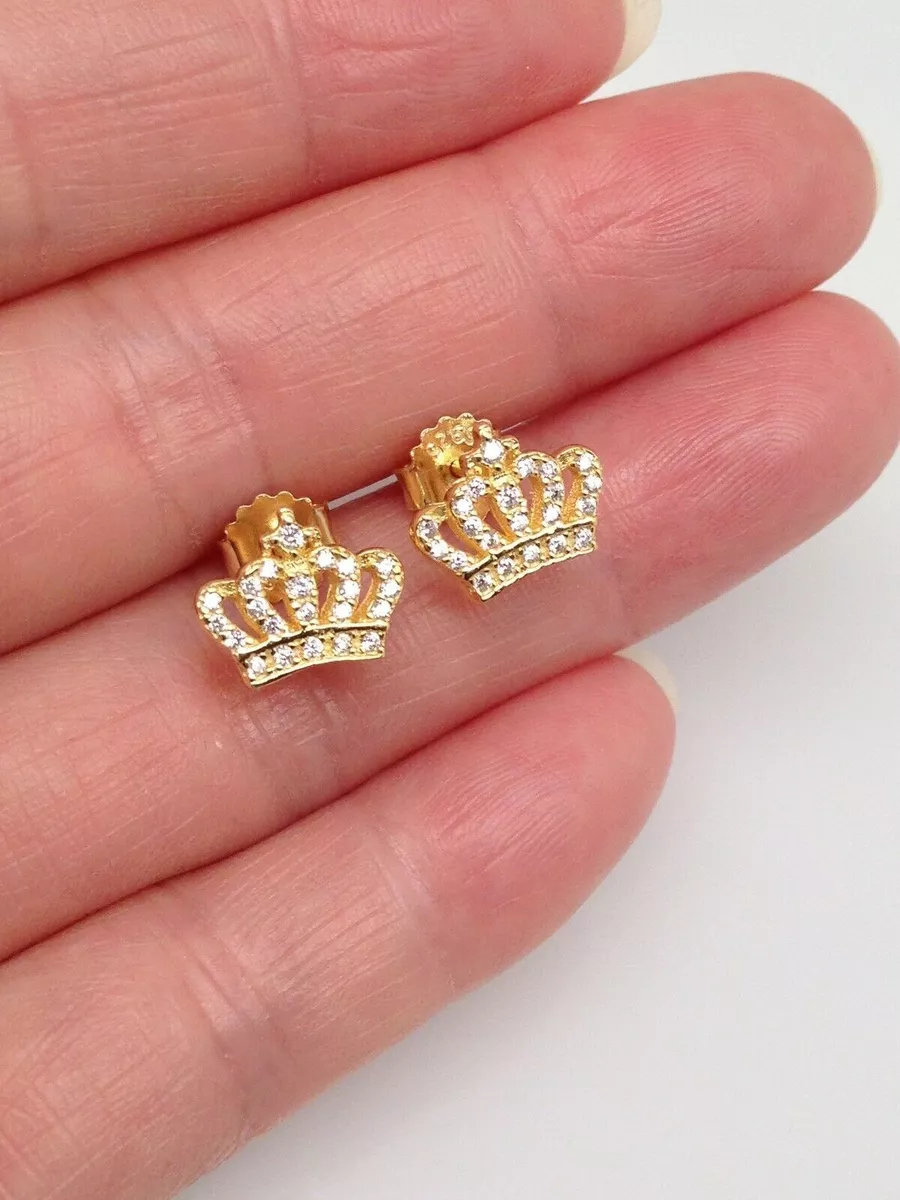 Crown earrings outlet