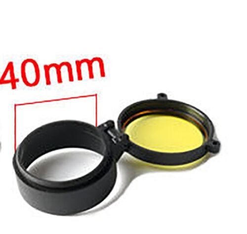 Rifle Scope Quick Spring Protection Lens Cover Flip Up Cap Objective Lense Lid - Picture 13 of 38