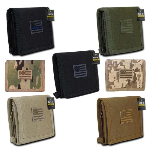 USA Flag Trifold Wallet – Tactical Camo Military Patriotic Money Holder (RAPDOM)