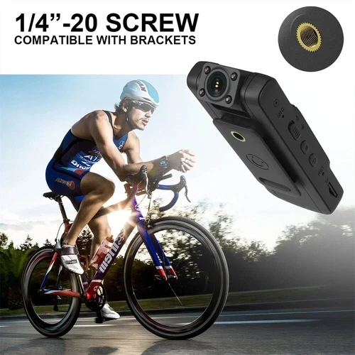 20 Hour 1080P Camcorder Mini Police Body Camera HD 180° Video DVR IR Night Cam - Picture 12 of 13