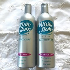 VINTAGE White Rain Classics Conditioner Extra Body / 15 fl oz Lot 2 Flat Fine