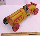 J CHEIN #5 OPEN WHEEL RACE CAR TIN TOY 1930