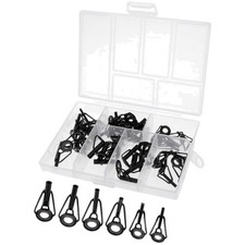 Angelzubehör Spitzenring Rutenring Set 30 Stück Edelstahl Keramik