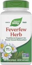 Nature's Way Feverfew Herb, Traditional Support for Blood Vessel...