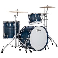 Ludwig Classic Oak 3Piece Fab Shell Pack With 22" Bass Drum Blue Burst