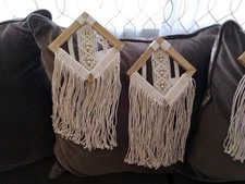 Set Of 4 Boho Macrame Wall Hangings Brand New