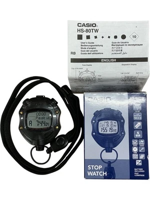 Casio HS-80TW Stopwatch 100 Lap Memory Waterproof Casio Timer 2192 - Image 1 of 4
