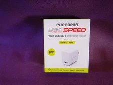 PureGear Light Speed Universal USB-C Wall Charger (20W)