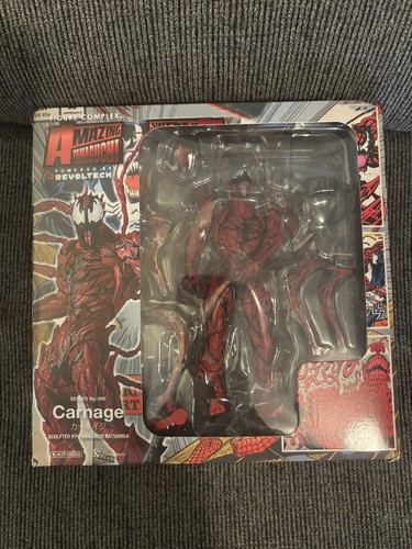 7" The Amazing Spider-Man Yamaguchi Revoltech Carnage Action Figure Model Toys - 第 1/5 張圖片