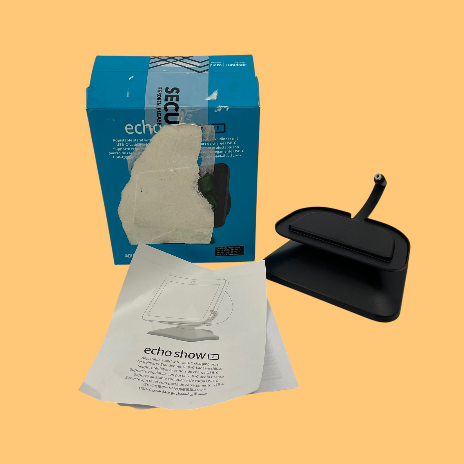 OEM Amazon Echo Show 8 Adjustable Stand PR835J with USB-C Charging Port #PF5544