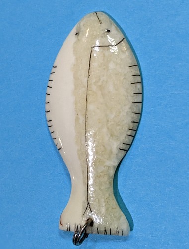 Vintage Alaskan Inuit ART WEAR Hand Crafted Halibut Pendent