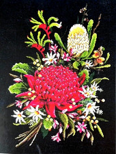 NEW JEANETTE CREWS PRESENTS "WILD FLOWERS" COUNTED CROSS STITCH KIT (#FJ-2007-K)