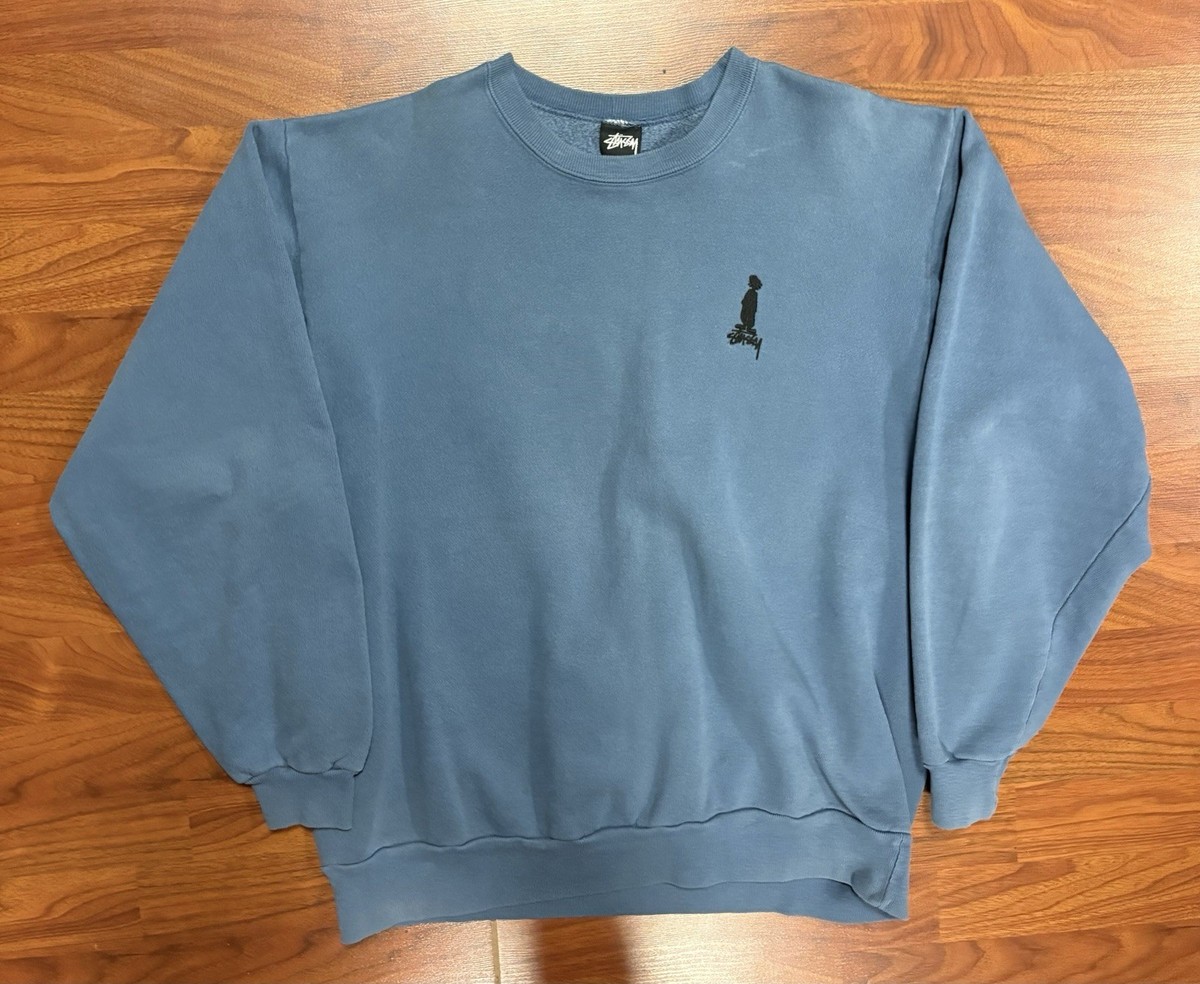 希少・80s】Stüssy ステューシー ヴィンテージスウェットマスタードカラー Vintage 80s Stussy Big Logo Sweatshirt Stussy Crewneck Stussy