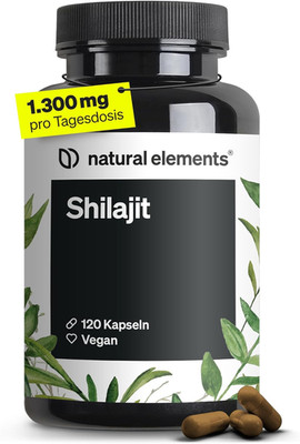 Natural Elements Mumijo Shilajit Kapseln   Hochdosiert 1300Mg Pro Tagesdosis   1
