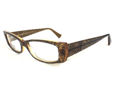 Jean Lafont Eyeglasses Frames DAMOISELLE 347 Brown Lace Cat Eye 52-14-140