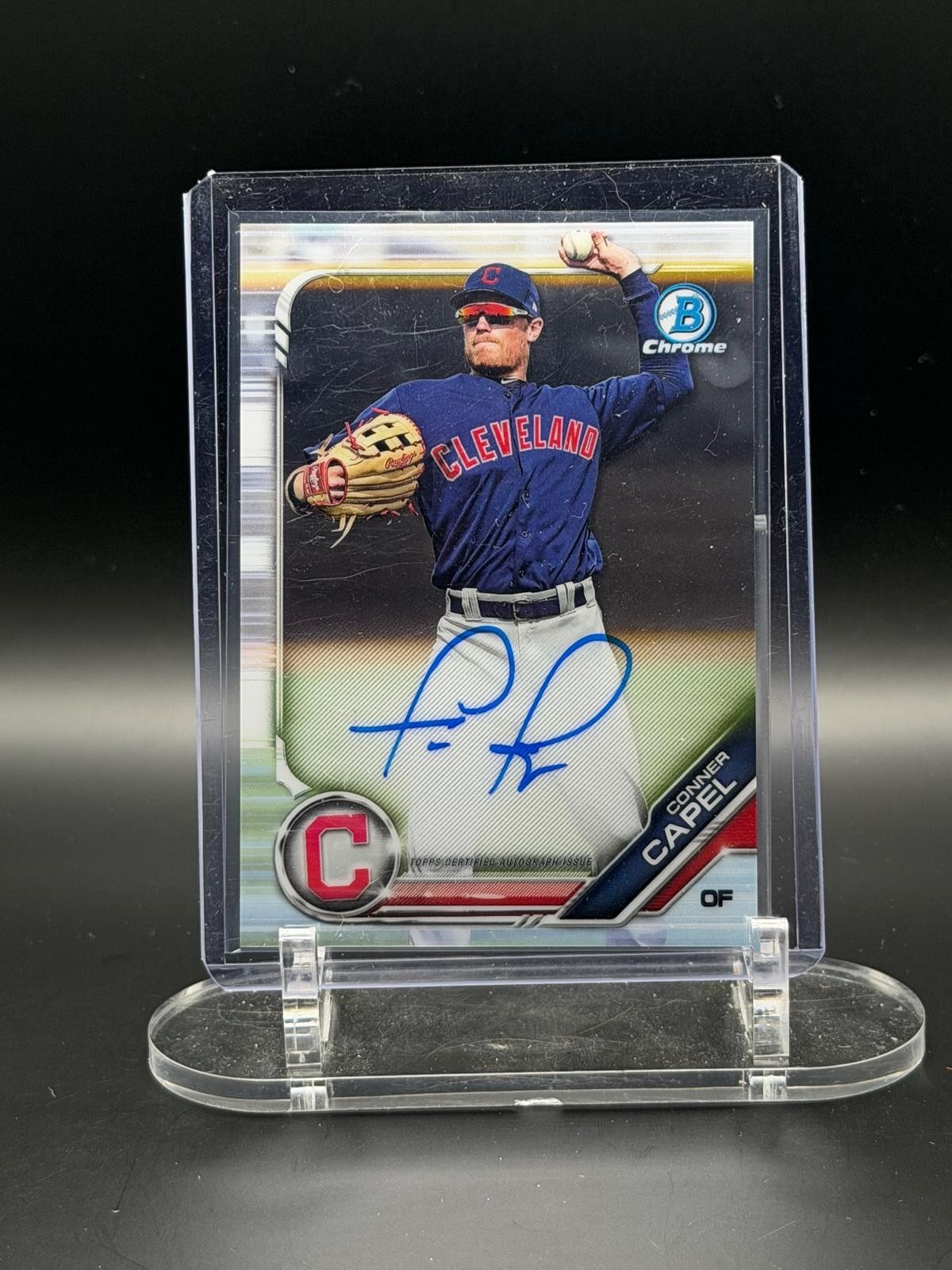 2019 Bowman #CPA-CC Conner Capel Chrome Prospect Autographs