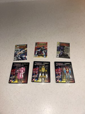 Worlds Smallest Transformers Micro Figures Lot Of 3 + 3 COMICS