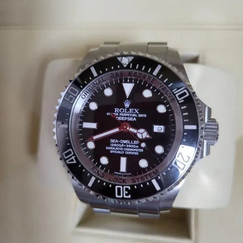 Rolex Sea-Dweller Deepsea Black Steel Watch Excellent Condition