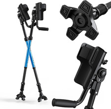 Forearm Crutches for Adults, 3-Angle Adjustable Arm Crutches for Walking, Ergono