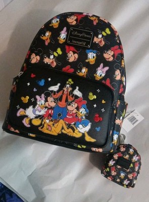2026 Disney Parks Mickey Mouse & Friends Loungefly Mini Backpack