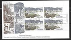 Canada 1972 - #599 $1 Vancouver UR Plate Block of 4 FDC - Canada Post Cachet