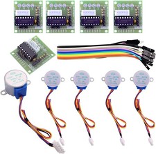 5 Sets 28BYJ-48 5V Stepper Motor with ULN2003 Driver Board for Arduino