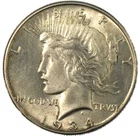 1934-P Philadelphia Peace Silver Dollar $1 Uncirculated AU/BU+