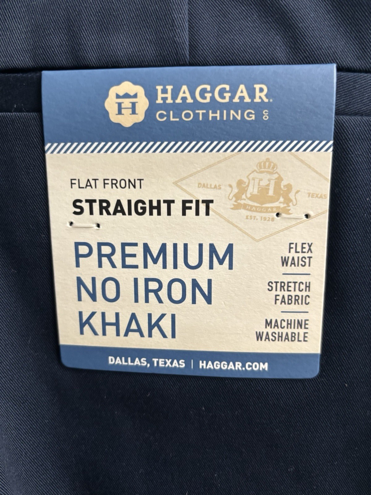 S 38x32 Navy Blue Straight Classic Fit
