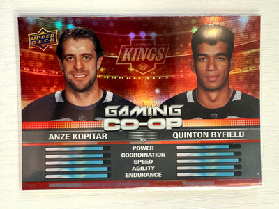 Kopitar & Byfield, Gaming Co-Op, Upper Deck 24-25 Hockey Series 1 #CGO-18