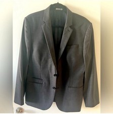 Pre Loved Men s Dark Grey Express Photographer Blazer Size 40 Regular