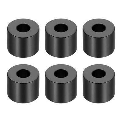 #ad #ad 6Pcs M6 Aluminum Spacers Metal Spacers 6.2mm ID x 15mm OD x 12mm L Black $17.71