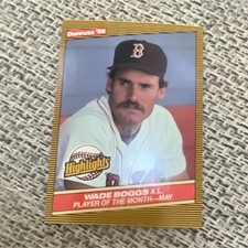 Donruss 1986 Highlights Wade Boggs #13 Boston Red Sox MLB Baseball Card