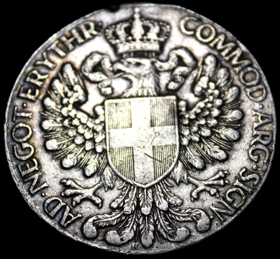 意大利:意大利厄立特里亚 1918 年银 Talero,安装已移除 725-1001 — 第 4/4 张图片
