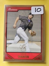 (10 Card Lot) 2007 Bowman Gold #12 Carlos Quentin - Arizona Diamondbacks